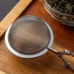 Stainless Steel Spoon Tea Ball Infuser Filter Squeeze Leaves Herb Mesh Strainer Tea Infuser In Mesh Tea Ball Filter with Handle