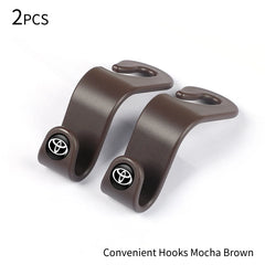 Car Logo Seat Hook Multi-function Seatback Storage Hanger Accessories For Toyota Gazoo Racing Crown Corolla YARIS L Auris Hilux