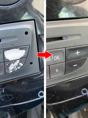 For Twingo for Renault Clio and Megane 2009-2011 CD Radio Audio Button Repair Decals Stickers Black Car Button Repair Stickers