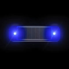 مصباح تحذير صغير LED يعمل بالطاقة الشمسية للسيارة، إنذار ليلي لاسلكي مضاد للسرقة، مصباح تحذير وامض وهمي