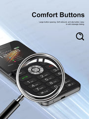 هاتف محمول SERVO Pocket S1 بأربع بطاقات SIM قابل للطي، اتصال سريع، GSM، صوت سحري، مصباح يدوي، تسجيل مكالمات، MP4، FM، نسيج، هواتف خلوية