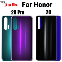 Back Glass For Huawei Honor 20 Pro Battery Cover Rear Panel Door Housing Case + Glue For Honor 20 Battery Cover Housing