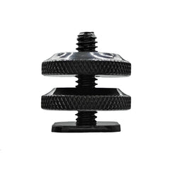 Dual Nut Cold Shoe 1/4 Hot Shoe Mount Phone Holder Adapter Bracket For Double-Layer Camera Hot Shoe Adapter Accessories