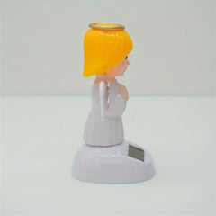 1PC Angel Solar Car Decoration Solar Dancing Figures for Car Dancing Dolls Swinging Animated Bobble Dancer Car Decor
