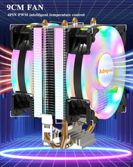 CPU Air Cooler X79 X99 3Pin/4Pin PWM Processor Cooling Fan For Intel LGA 1366 1151 1155 1200 1700 2011 AMD AM3 AM4 AM5