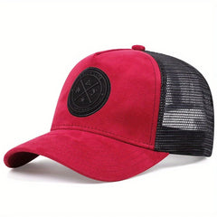 قبعة بيسبول صيفية شبكية للنساء والرجال من ENJOY LIFE مع رقعة حروف Snapback قبعة كاجوال قابلة للتنفس للجنسين قبعات سائقي الشاحنات في الشارع الهيب هوب