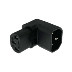 محول تيار متردد IEC 320 C14 إلى C13 بزاوية يمين ويسار، IEC 320 3 أقطاب، محول تيار متردد IEC 320 3 دبابيس من ذكر إلى أنثى بزاوية 90 درجة لأعلى ولأسفل