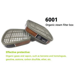 6001 6002 6004 Cartridge Box Cotton Filters Set 5N11 For 3m 6200 7502 6800 Masks Dust Gas Chemical Painting Spraying Respirator