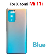 For Xiaomi Mi 11i Mi 11X Pro Battery Back Cover 3D Glass Panel Rear Door Mi11i Glass Housing Case Adhesive With Camera Lens