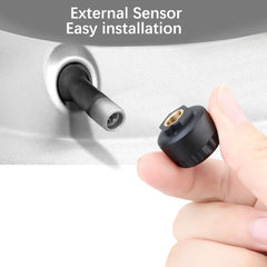Tire Pressure Monitoring System Temperature Warning New C External Battery Version Sensors Solar TPMS Car Tyre Pressure Monitor
