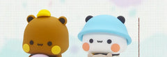 Cute Bubu Dudu Panda Bear Figure Kawaii Cartoon Panda Model Creative Exciting Spring Animal Car Ornaments