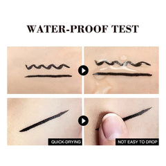 1 Pcs Black Wings Stamp Liquid Eyeliner, Easy Cat Eye Template Makeup Tool Anti-smudge, Vamp Wing, Lasting Waterproof Anti-sweat