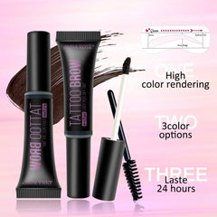3D Peel-Off Eyebrow Gel Tint, Waterproof Tattoo Cream, Long-Lasting Dye, Natural Brow Shaping, Unisex, Safe for All Skin Types