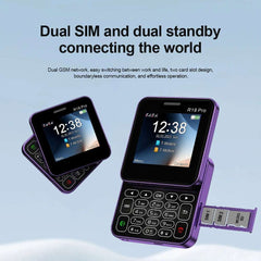 SERVO R18 PRO Side Slider Mobile Phone 2.4" Rotate Display Dual SIM Standby Magic Voice Flashlight 2G GSM Card Button Cellphones