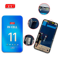 100% A ZY Incell لـ iPhone X XS Max 11 12 Pro Max 12Mini 13 Mini 14Plus مجموعة محول رقمي لشاشة اللمس LCD بديلة