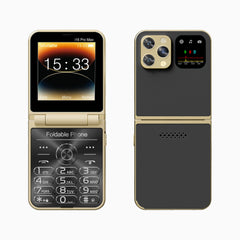 SERVO i16 PRO MAX Flip Mobile Phone 4 SIM Standby Speed Dial Magic Voice Flashlight Call Recording 2G GSM Button Fold Cellphones