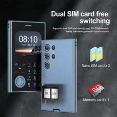 New SERVO V8 Card Cellphone 2G GSM FM Radio Magic Voice MP3 Player Dual SIM Fashion Functional Small Mobile Phone Headphone Jack