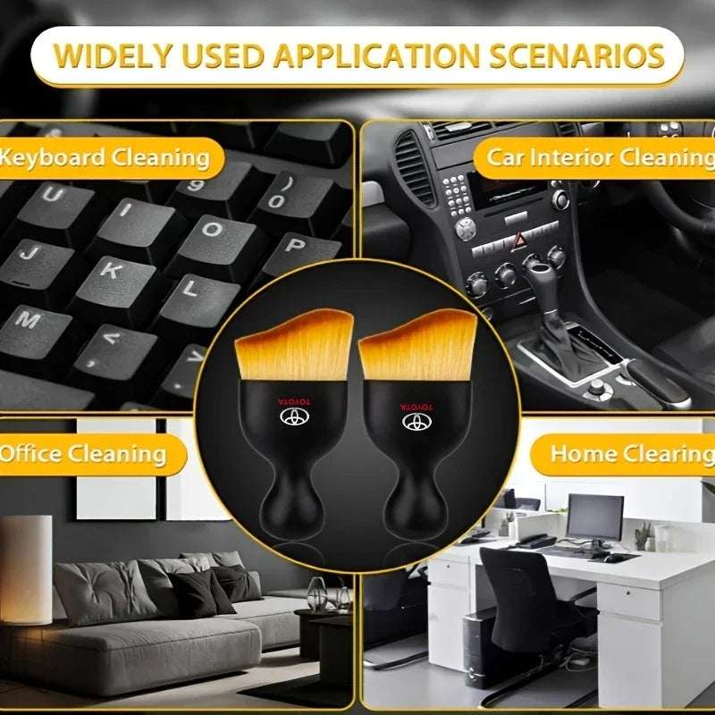 Car Interior Dust Sweeping Soft Brush Car Washing Tool For Toyota Corolla Yaris Chr Auris RAV4 Land Cruiser Camry Prado Vitz