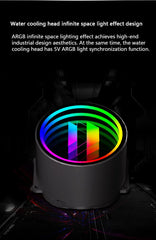 مبرد مياه UPSIREN Poseidon mirror 360 ARGB الكل في واحد/تأثيرات إضاءة مرآة Infinity/TDP280W/يدعم LGA1700/AM5