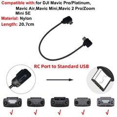 Data Cable OTG Remote Controller to Phone Tablet Connector USB TypeC IOS Extend for DJI MINI 4K/2/3 Pro/SE/Pro/Air/Mavic 2/3