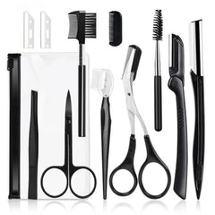 3-11PCS Eyebrow Trimmer Set Scissors Tweezers Eyebrow Razor Scraping Eyebrow Comb Razor Eyebrow Clip Makeup Tools Sets