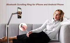 حلقة تمرير تيك توك للتحكم عن بعد مناسبة لأجهزة iPhone وiPad وحلقات تدوير الصفحات بتقنية البلوتوث، ومصراع الكاميرا، ووظيفة التحكم عن بعد للفيديو القصير والموسيقى، متوافقة مع هواتف Ios وAndroid