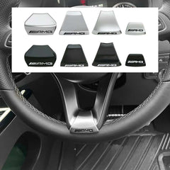 ABS Car Steering Wheel Emblem Sticker Interior Badge Decoration for Mercedes Benz W205 W168 W108 AMG W176 W204 W212 GLC CLA GLA