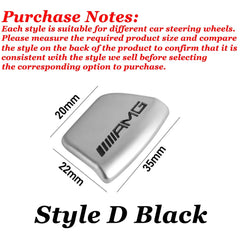 ABS Car Steering Wheel Emblem Sticker Interior Badge Decoration for Mercedes Benz W205 W168 W108 AMG W176 W204 W212 GLC CLA GLA