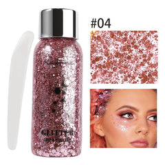 Eye Glitter Nail Hair Body Face Gel Art Waterproof High Gloss Glitter Body Multifunctional Makeup Decoration Party Festival