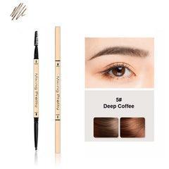 Double Head Eyebrow Pencil 5 Colors Brown Long Lasting Waterproof Ultra Fine Eye Brow Pen Luxury Gold Cosmetic