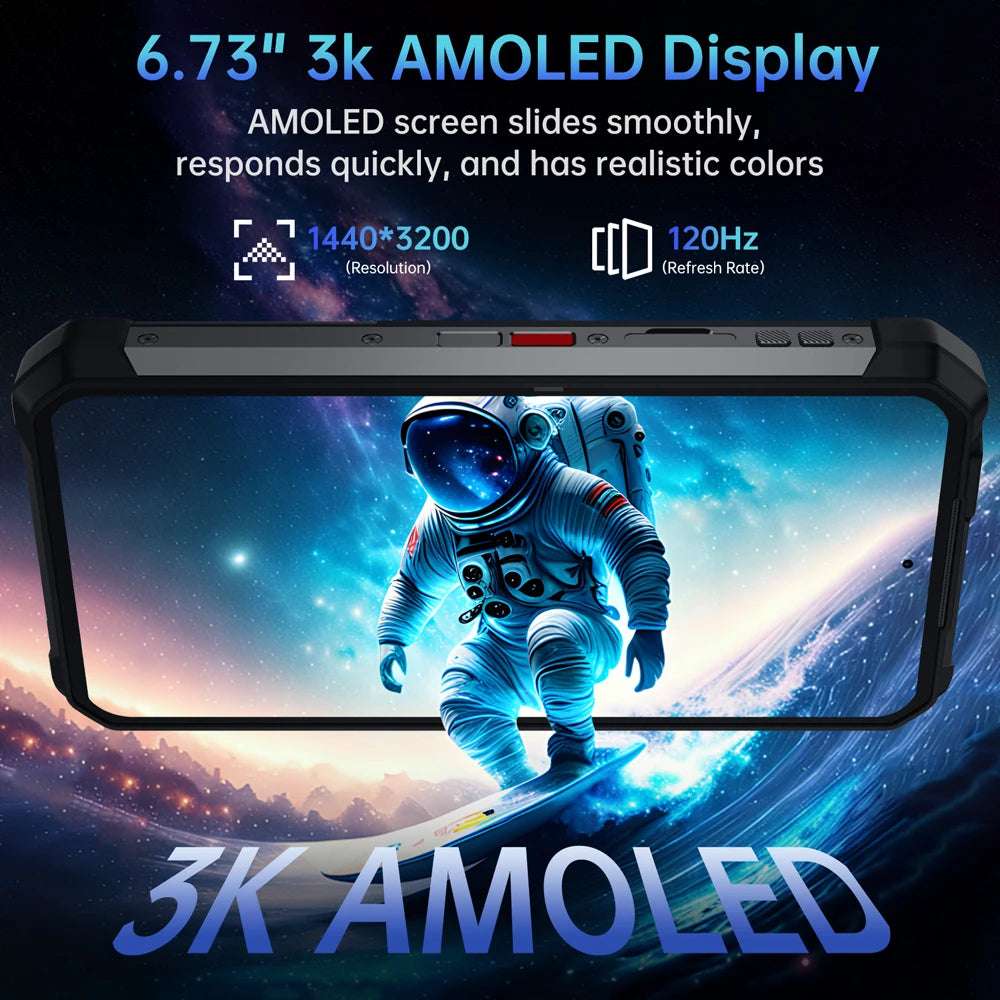 【World premiere】Unihertz by 8849 Tank 4 pro Smartphone 5G with 720P Projector Dimensity 8300 36GB+1TB Cellphone 3k AMOLED
