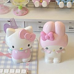 1pc Cute Cartoon Hello Kitty Pen Container Student Stationery Cute Fashion My Melody Desktop Storage Pen Box Girls Ornament Gift