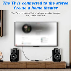 Digital To Analog Audio Converter Support Bluetooth 3 5mm Suitable For TV Audio Digital Coaxial Fiber Optic Analog Output Conver