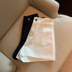 Harajuku Y2K Summer Short Pants Fashion Women Solid High Waist A-Line Straight Sexy Shorts Casual Streetwear Hot Girl Trousers
