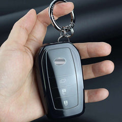 Transparent TPU Key Case Cover Shell For Toyota Corolla SE 2023 Camry 50 55 TLC200 Yaris Land Cruiser Prado150 RAV4 Venza SIENNA