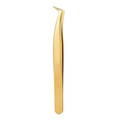 1 Pcs Golden Eyelash Extension Tweezers Stainless Steel 3D Precise Clip Eyelash Tweezers Eyelash Extension Supplies Suit Tools