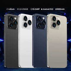 Global Vision 5G Smartphone Android Note 16 Pro 6000mAH 12GB RAM 256G ROM 6.8Inch 1920x1080HD 24+48MP MTK10 Core 4G Mobile Phone