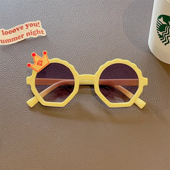 2023 Children Cute Striped Polygon UV400 Sunglasses Baby Girls Outdoor Sun Protection Sunglasses Kids Eye Protection Sun Glasses