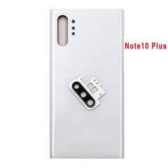 غطاء خلفي للبطارية لهاتف Samsung Galaxy Note10 Note 10 Plus N970F N975F ولوحة زجاجية ثلاثية الأبعاد وغطاء خلفي وغطاء عدسة الكاميرا بديل