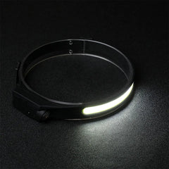 Sensor Headlamp LED Head Flashlight Rechargeable Headlight Head Torch Built-in Battery 5 Lighting Modes Fishing Camping Lantern