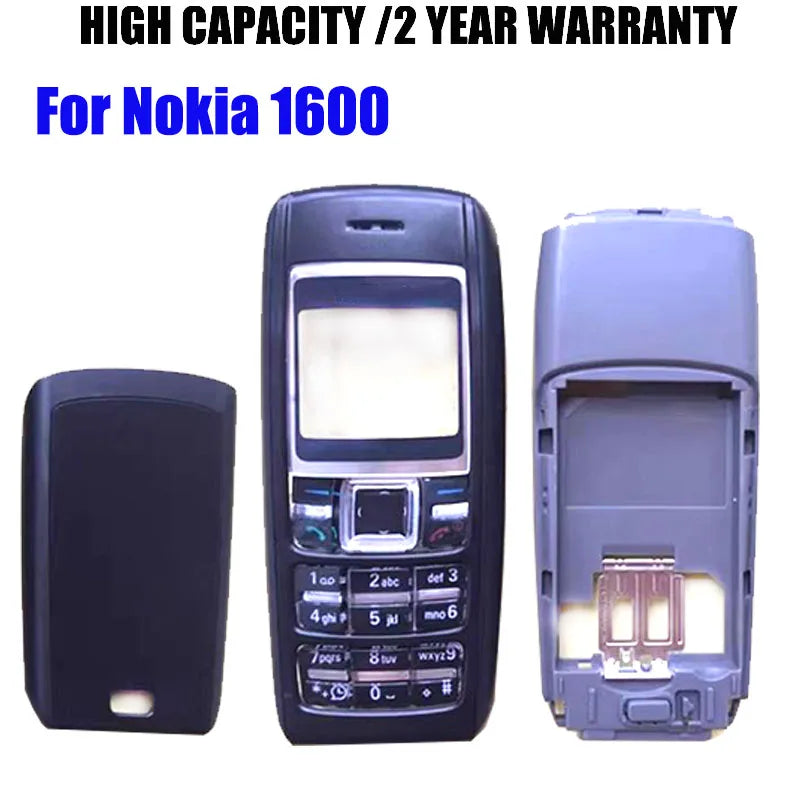 For Nokia 1600 Full Complete Mobile Phone Housing Cover Case+English Keypad housing