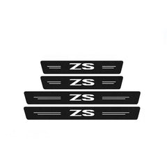 for MG ZS HS Letter Logo Car Door Sill Protector Plate Rear Trunk Bumper Strips Threshold Sticker Anti Scratch Covers