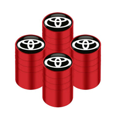 4Pcs/set Alloy Car Tire Valve Stem Air Caps Anti-theft Airtight Cover For Toyota Camry Yaris Hilux Prius Avensis Auris Corolla