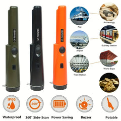 Handheld Metal Detector GP-pointer Pinpointing For Treasure Search Waterproof Positioning Rod Detecting With Bracelet Lights LED