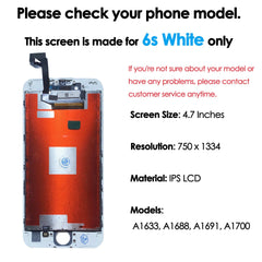180days Warranty LCD for Iphone 6s Screen Replacement Phone Mobile Display Touch Digitizer Assembly Repair Parts Wholesale Kit
