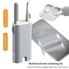 5-in-1 Cleaner Kit Laptop Screen Cleaner Kit Multifunctional Wireless Earphones Cleaning Tool For LPhone ChargingPort