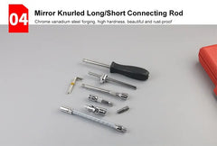 46pcs/53pcs Car Repair Tool Kit 1/4-Inch Socket Set Car Repair Tool Ratchet Torque Wrench Combo Auto Repairing Set Mechanic Tool