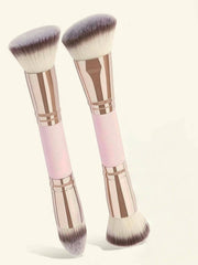 Double-Headed Foundation Brush 2 Foundation Brushes Multi-Functional Double-Headed Brush Multi-Functional Double-Headed Makeup Brush Multi-Purpose Makeup Brush Makeup Foundation Brush Contour Brush Concealer Brush