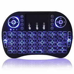 Backlit Mini Wireless Keyboard Spanish French Azerty Russian Portuguese Brazil Language Air Mouse With Touchpad N RGB PC TV Box