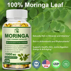 Greensure Moringa Oil Promote Metabolism Support Weight Loss Repairs Damaged Cells Alleviates Inflammation Cardiovascular Health